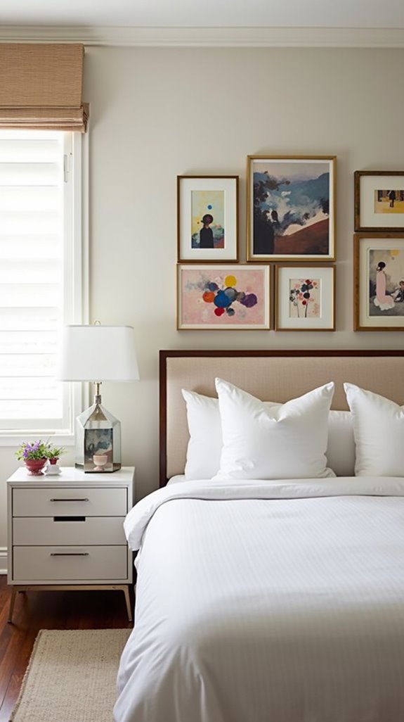 artistic headboard wall design