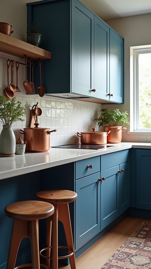 balancing blue and copper