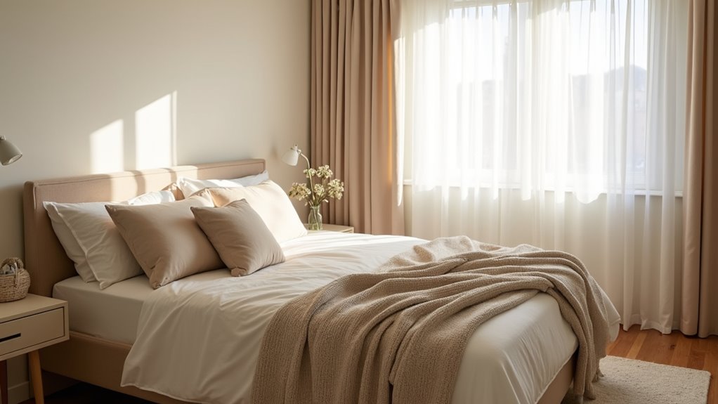 beige neutral calming bedroom ideas