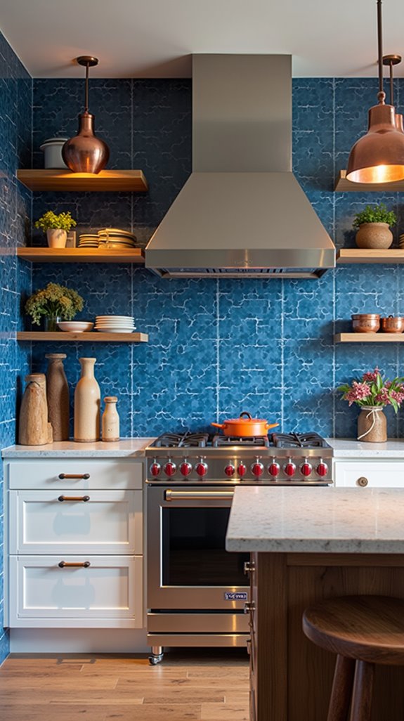 blue copper kitchen harmony