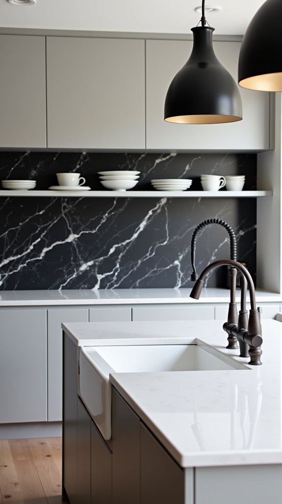 bold accents enhance kitchens