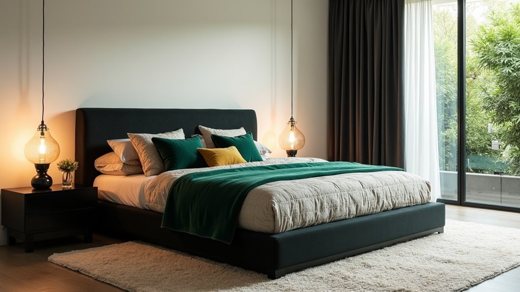 bold black bed designs