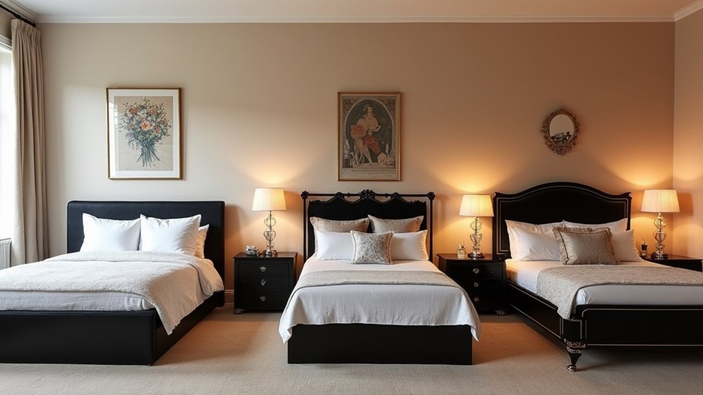 bold black bed designs