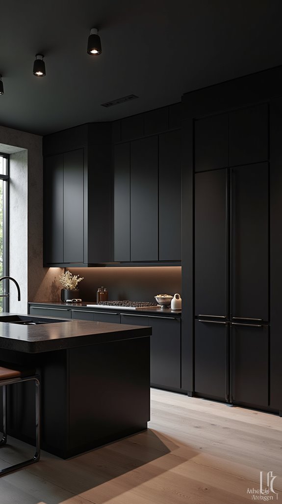 bold black kitchen elegance