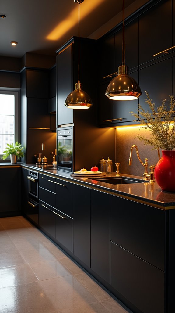 bright accents enhance kitchens