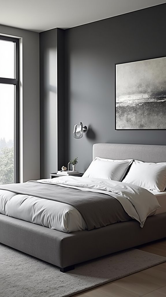 brighten your gray bedroom