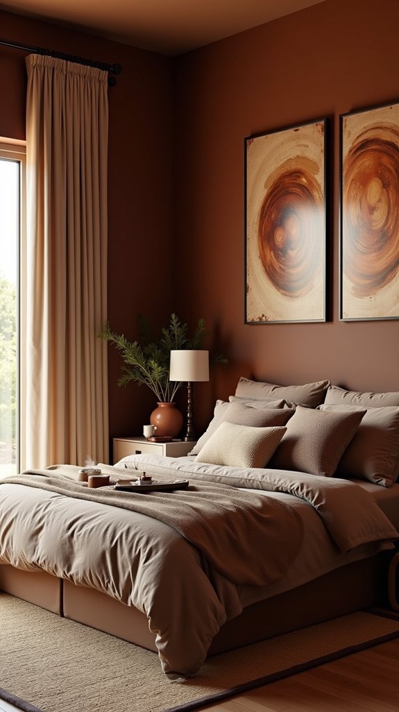 brown themed wall art decor