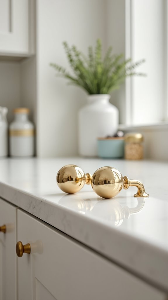 budget white gold hardware