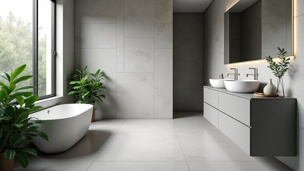 calming modern bathroom designs