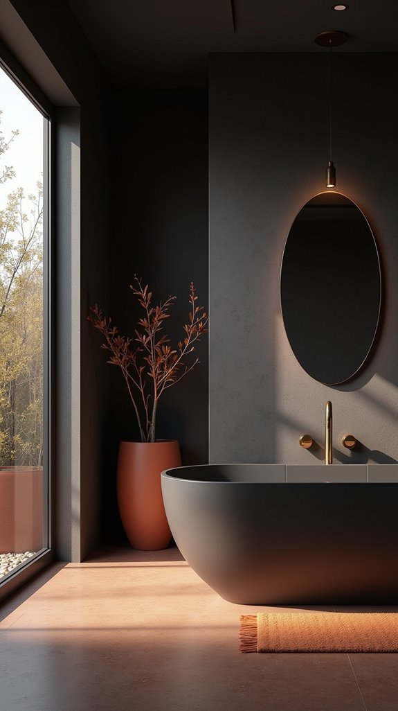 calming warm gray decor
