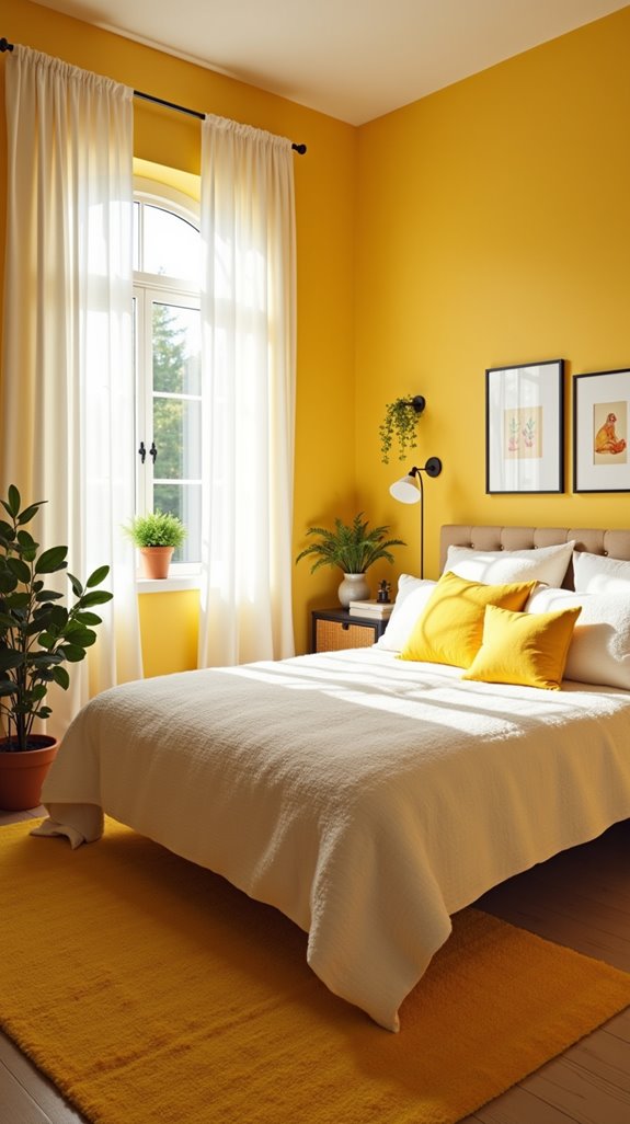 cheerful yellow wall benefits