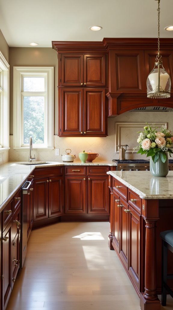 cherry cabinets enhance kitchens