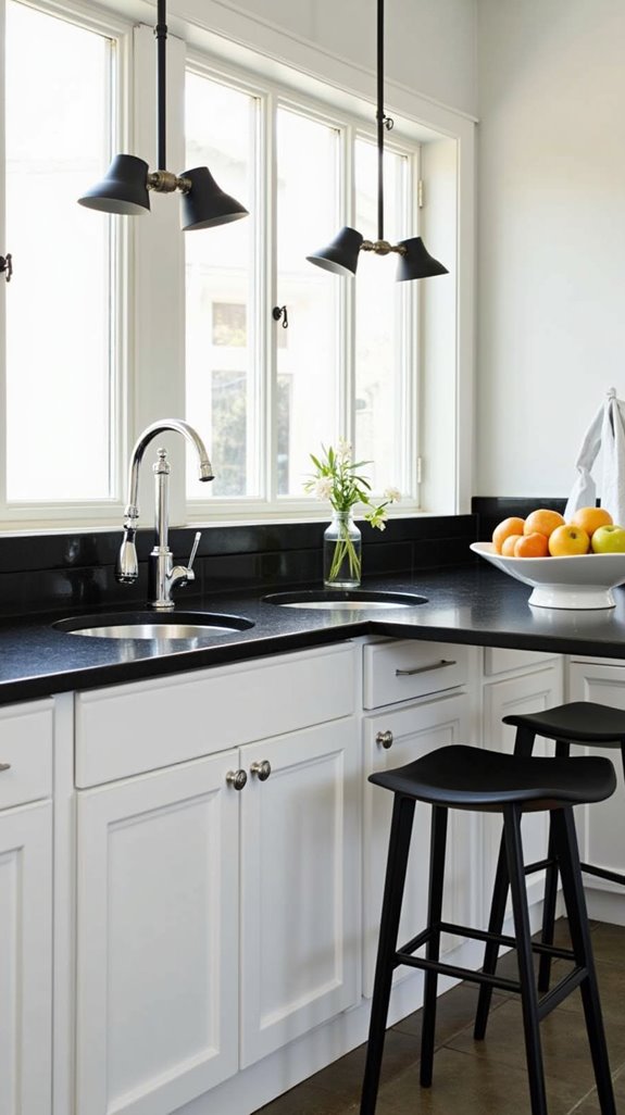 chic black and white elegance