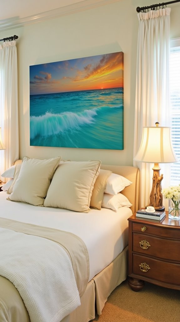 coastal inspired tranquil artwork