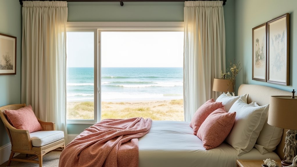 coastal inspired tranquil bedroom decor