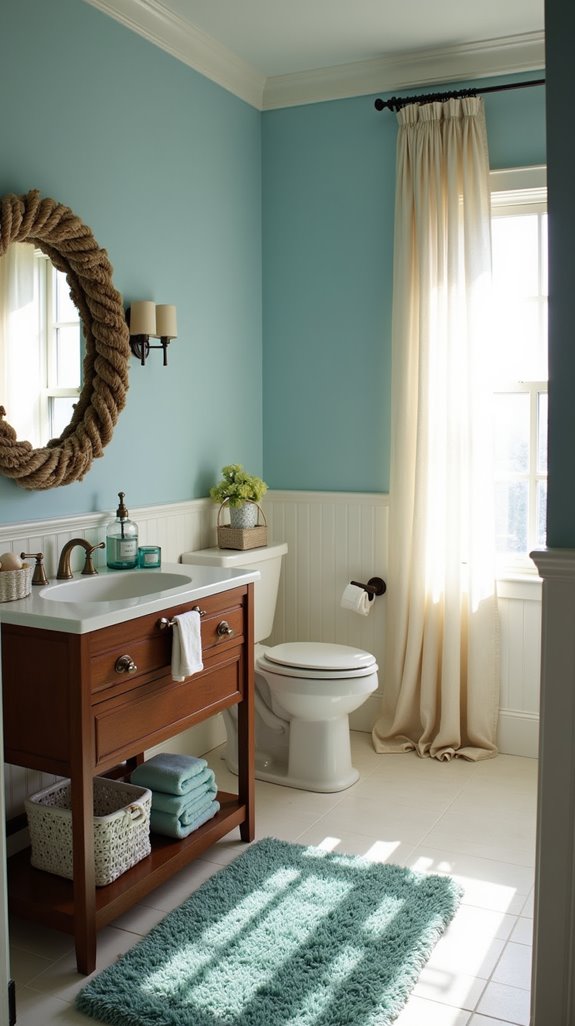 coastal nautical bathroom decor