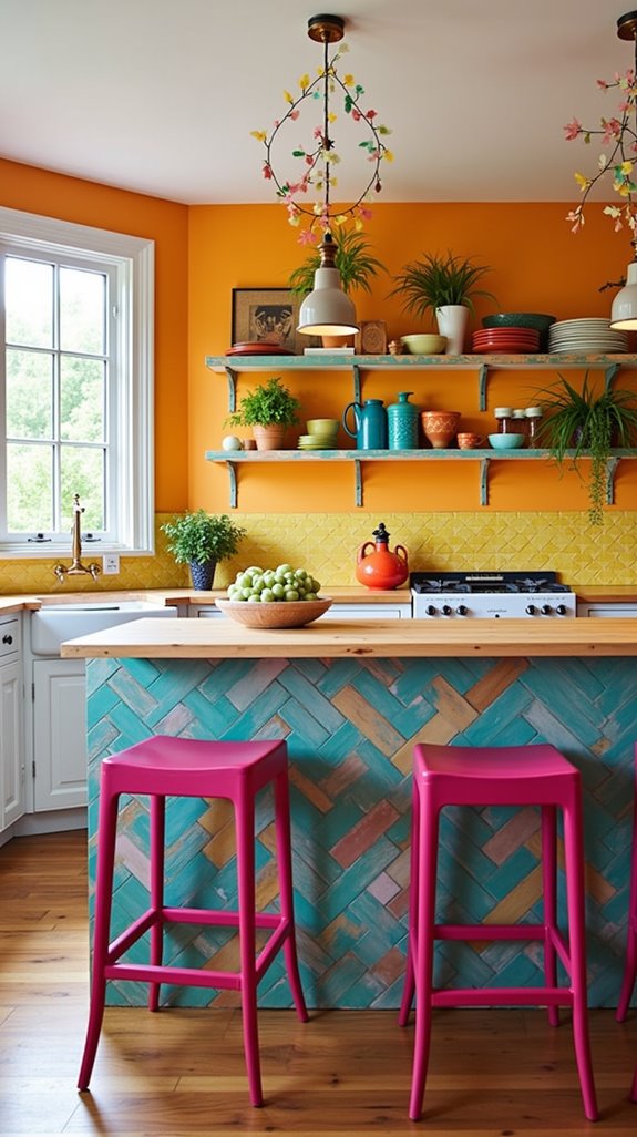 colorful kitchen island ideas