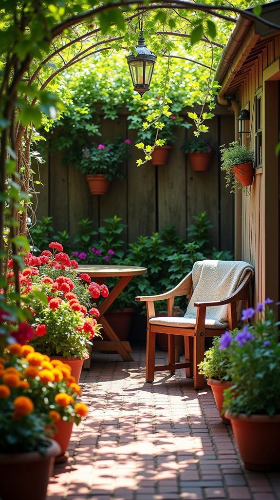 colorful plants brighten patios