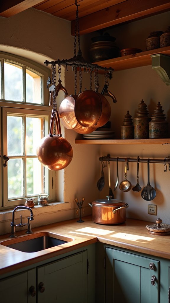 copper wall art accents