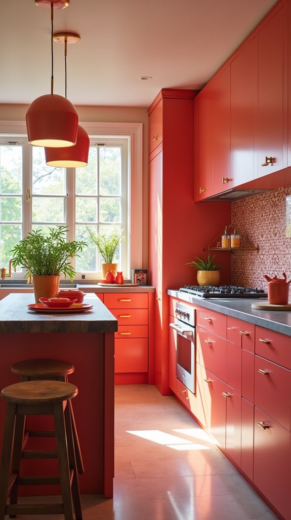 coral lighting enhances decor