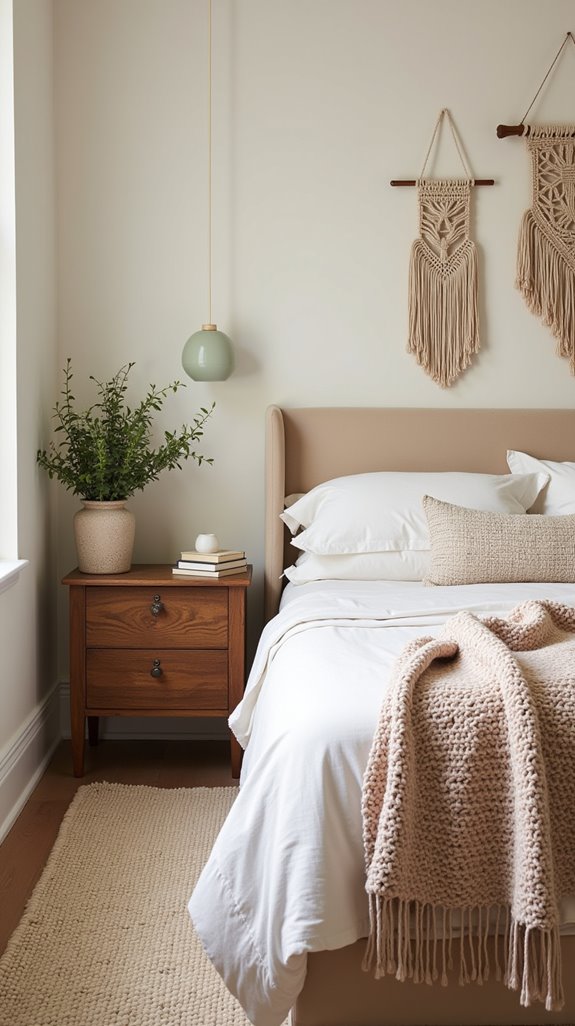 cozy bedroom texture mix