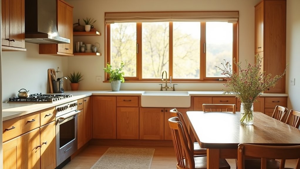 cozy beige wood kitchen