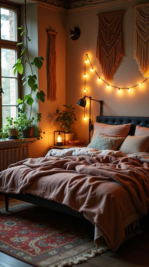 cozy bohemian black frame
