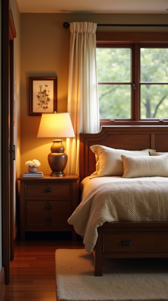 cozy brown lamps enhance warmth