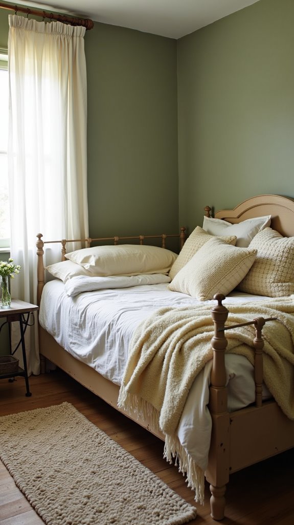 cozy cottage bedroom textiles