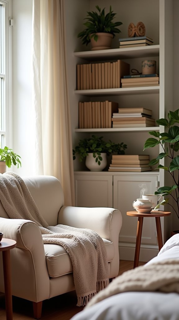 cozy reading nook design