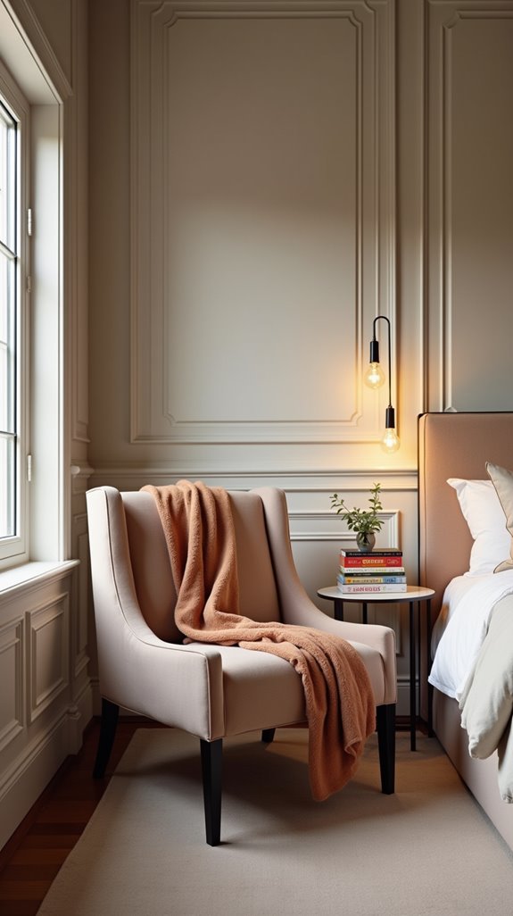 cozy reading nook lighting