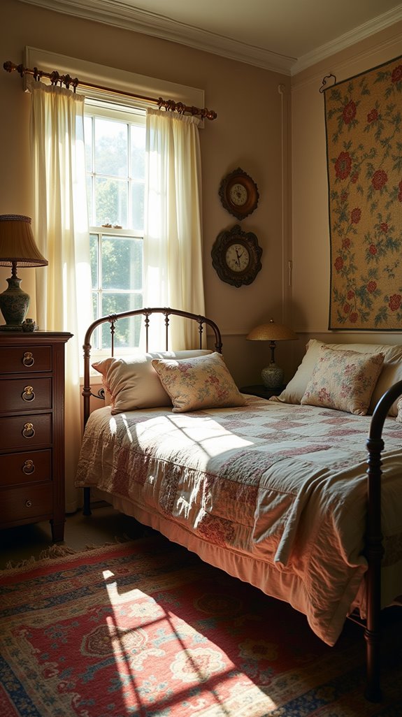cozy vintage texture layering
