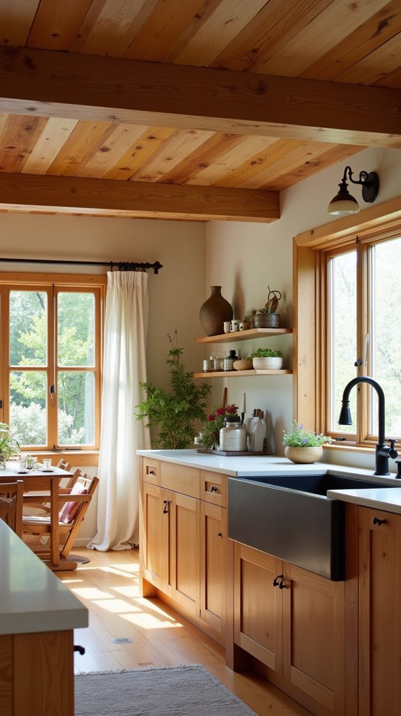 cozy warm wood ambiance