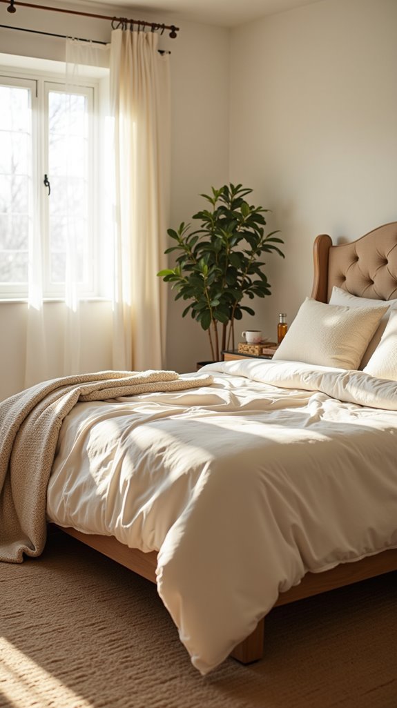 cream bedding for tranquility