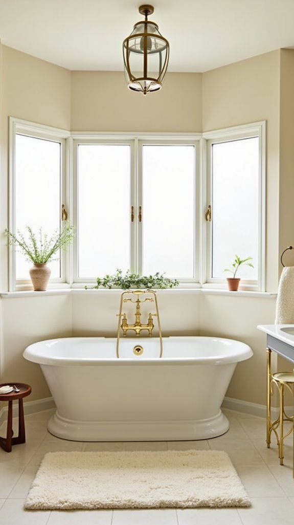 cream paint transforms bathrooms