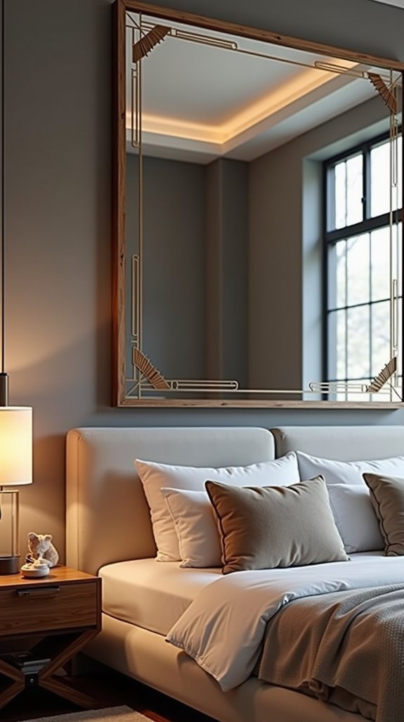 decorative mirrors enhance aesthetics