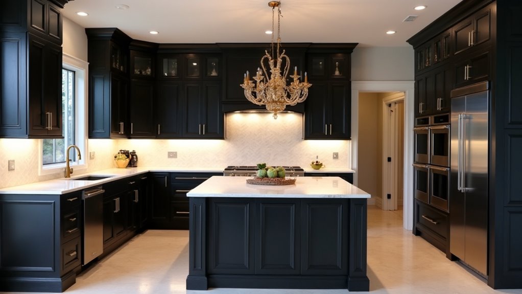 elegant black and cream