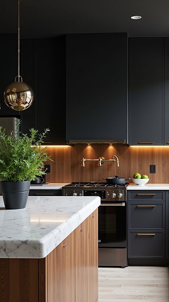 elegant charcoal kitchen balance