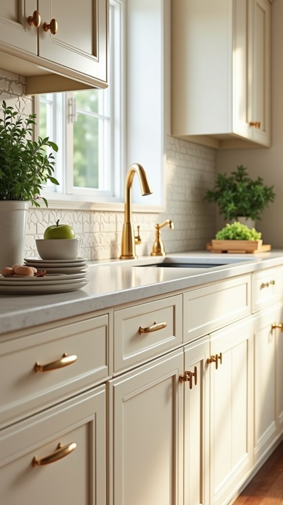 elegant kitchen hardware transformation