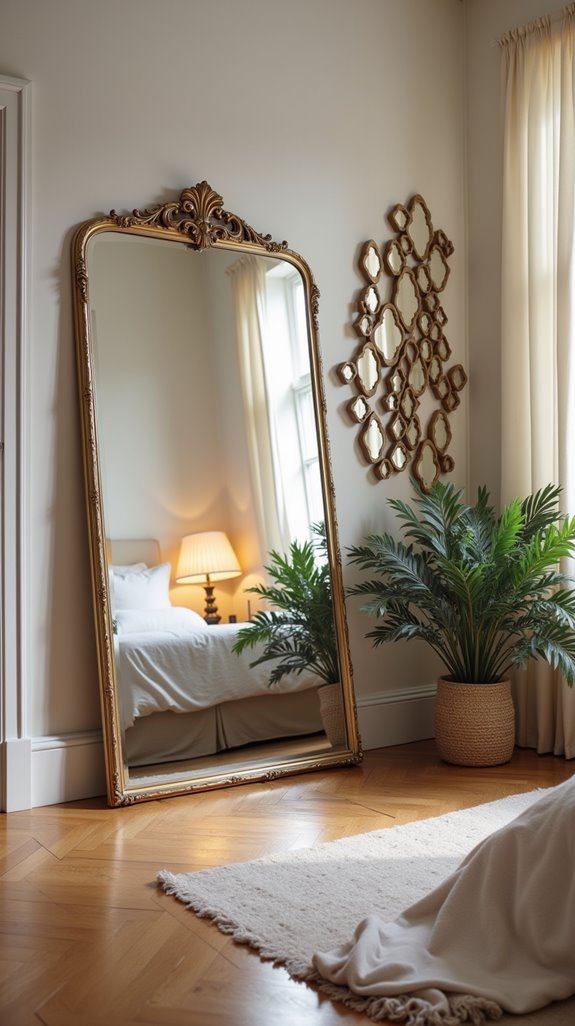 enhance depth with mirrors