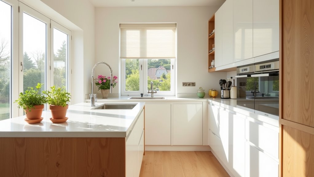 fresh white wood interiors