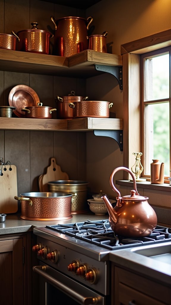functional and stylish copper utensils
