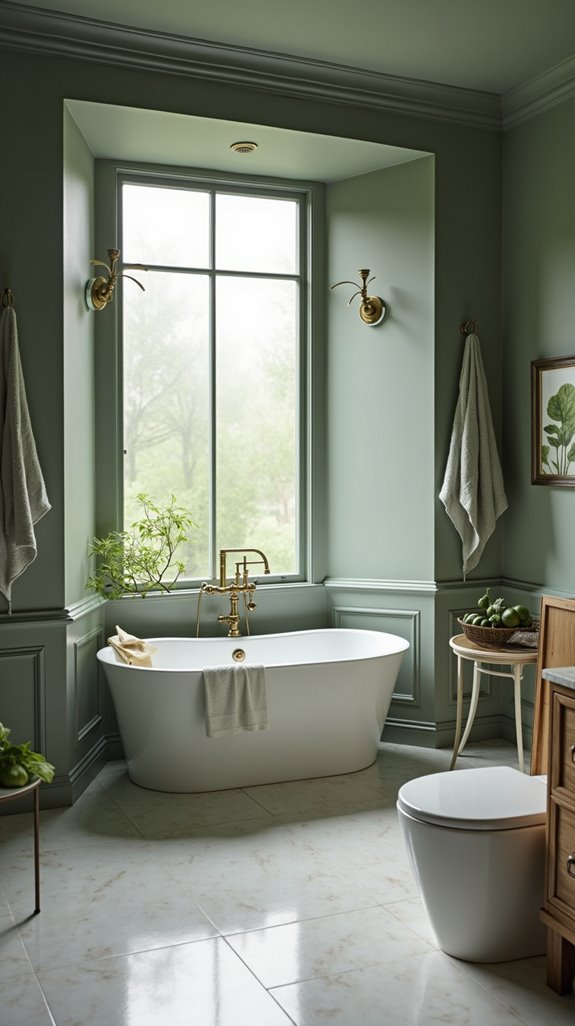 gray and green tranquility