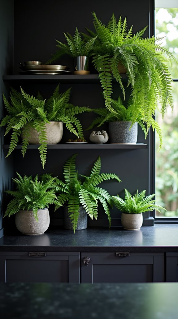 greenery enhances kitchen atmosphere