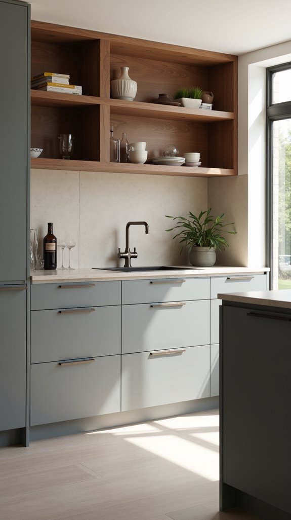 grey and wood harmony