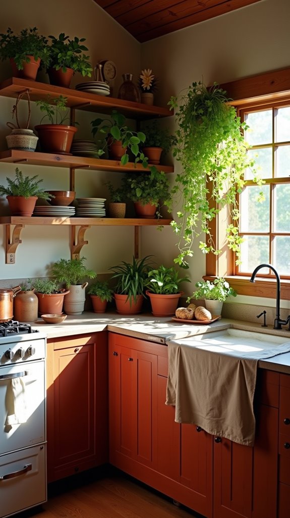 indoor plants enrich kitchens