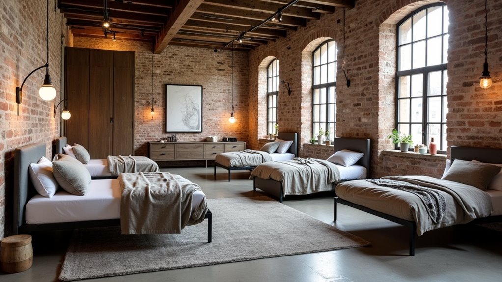 industrial chic metal beds