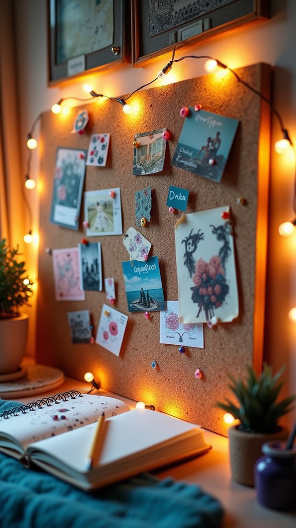 interactive cork board art