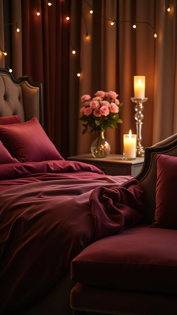 intimate cozy bedroom accents