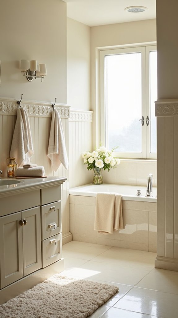 layered cream textures enhance comfort